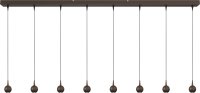 LED H&auml;ngelampe dimmbar 2200-3000K Schwarz Gold L:160 cm