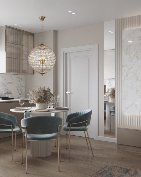 Hängelampe Kristallglas Gold E14 Ø80 cm antik klar