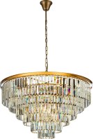 Hängelampe Kristallglas Gold E14 Ø112 cm...