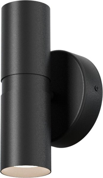 Wandlampe indirekt Up Down Schwarz GU10 T:9,5 cm