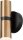 Wandlampe Up Down Schwarz Messing GU10 H:18,8 cm antik