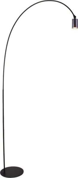 Bogenlampe Fußschalter Schwarz GU10 H:192 cm geölt XXL