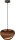 Pendelleuchte blendarm Karton Kakao Natur E27 B:29 cm