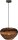 Pendelleuchte Karton Kakao Natur E27 B:35 cm rund