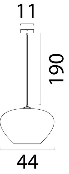 Pendelleuchte blendarm Karton Kakao Natur E27 Ø44 cm