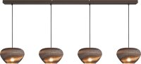 H&auml;ngelampe blendarm Karton Kakao Natur E27 L:160 cm
