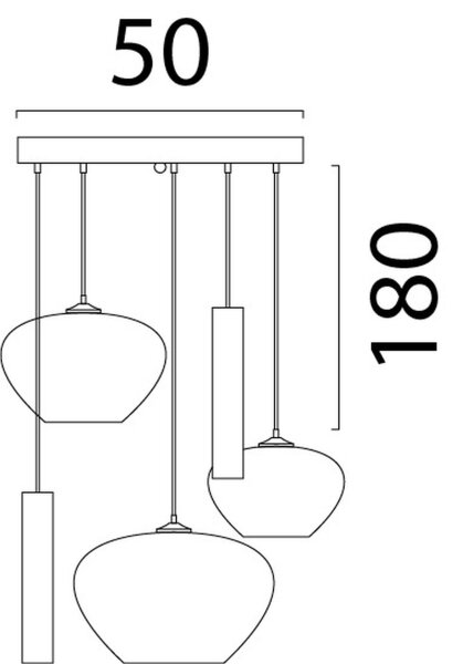 Hängelampe Karton Kakao Natur E27 GU10 B:50 cm rund