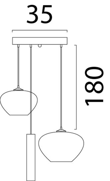 Hängelampe Karton Kakao Natur E27 GU10 L:35 cm rund