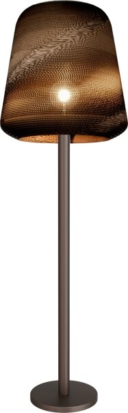 Stehleuchte blendarm Karton Kakao Natur E27 H:176 cm