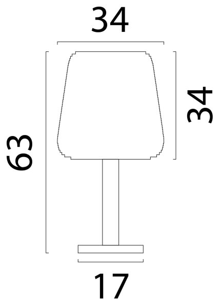 Tischleuchte blendarm Karton Kakao Natur E27 Ø34 cm