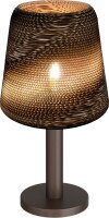 Tischleuchte blendarm Karton Kakao Natur E27 &Oslash;34 cm