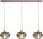Hängelampe Glas Beige Gold E27 L:100 cm Farbverlauf