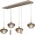 Pendelleuchte Glas Beige Gold E27 GU10 L:130 cm