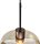 Deckenleuchte Glas Kakao Gold E27 H:28,5 cm rund