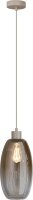 Pendelleuchte Glas Beige Gold E27 &Oslash;18,5 cm oval
