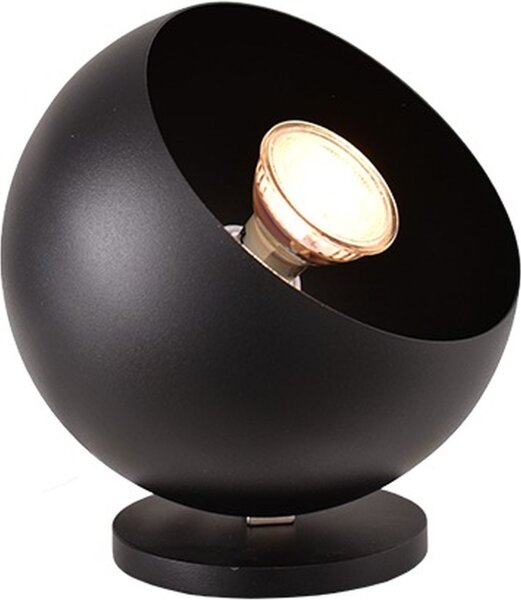 Tischlampe magnetisch Schwarz E27 H:15 cm verstellbar