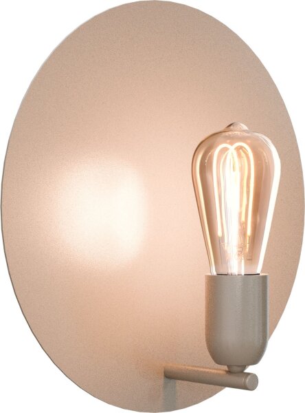 Wandleuchte indirekt Terra Beige E27 H:30 cm rund