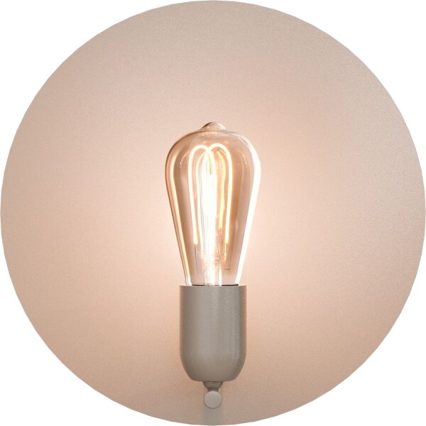 Wandleuchte indirekt Terra Beige E27 H:30 cm rund