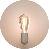 Wandleuchte indirekt Terra Beige E27 H:30 cm rund
