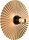 Wandlampe indirekt Gold Metall E27 B:24 cm matt rund
