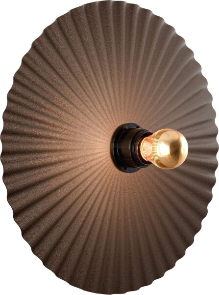 Wandlampe indirekt blendarm Kakao E27 H:32 cm rund