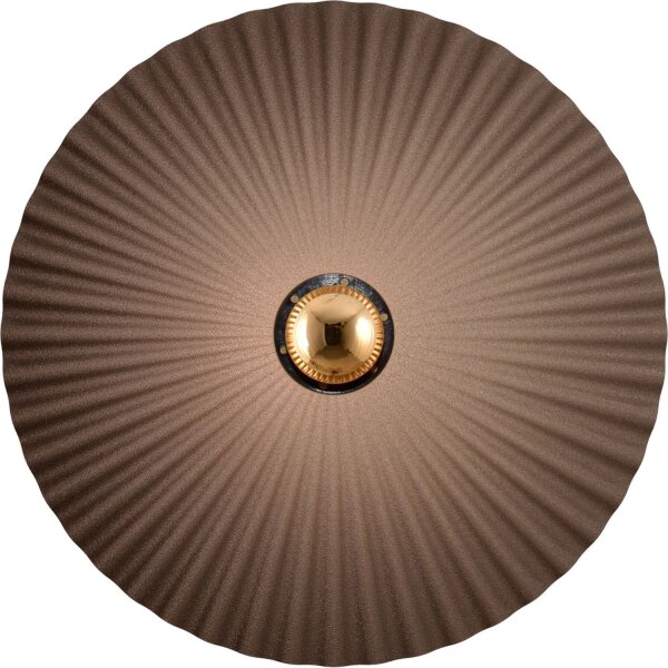 Wandlampe indirekt blendarm Kakao E27 H:32 cm rund