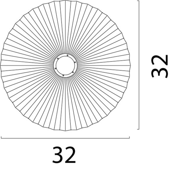 Wandlampe indirekt blendarm Kakao E27 H:32 cm rund