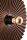 Wandlampe indirekt blendarm Kakao E27 H:32 cm rund
