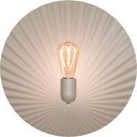 Wandlampe indirekt Terra Beige E27 B:40 cm plissiert