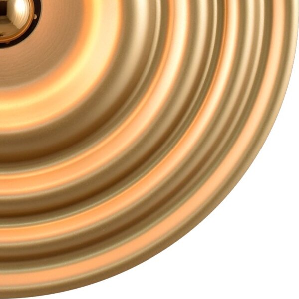 Wandleuchte indirekt blendarm Gold E27 B:42 cm matt