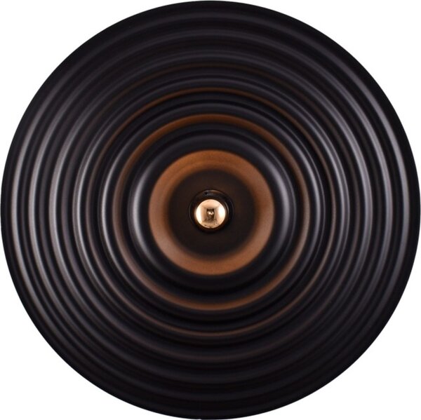 Wandleuchte indirekt blendarm Schwarz E27 B:56 cm Ring