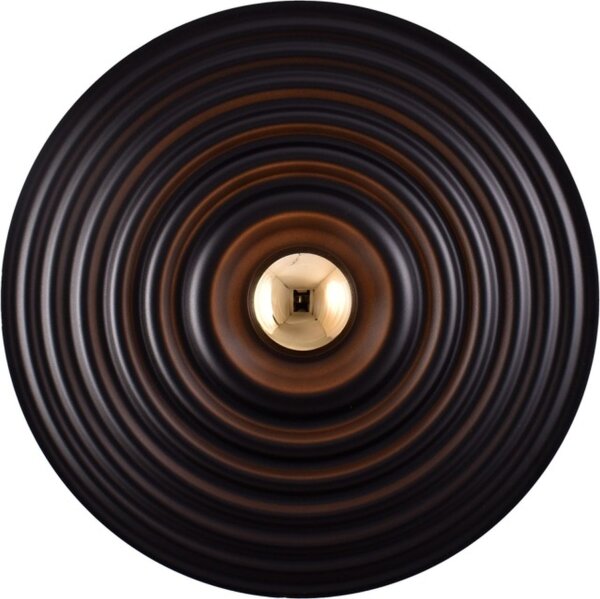Wandleuchte indirekt blendarm Schwarz E27 B:56 cm Ring