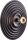Wandleuchte indirekt blendarm Schwarz E27 B:56 cm Ring