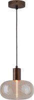 Pendelleuchte Modern Glas Metall Kakao Gold E27...