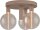 Deckenleuchte Glas Beige Gold E27 GU10 B:35 cm rund