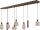 Pendelleuchte Glas Kakao Gold E27 GU10 L:160 cm