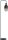 Stehlampe Glas Metall Schwarz E27 H:152 cm Downlight