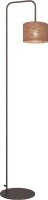 Stehlampe Metall Stoff Kakao E27 H:152 cm Downlight