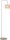 Stehlampe Stoff Metall Beige E27 H:152 cm Downlight
