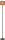 Stehleuchte Metall Stoff Kakao Rostbraun E27 H:130 cm