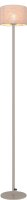 Stehlampe Stoff Metall Beige Natur hell E27 H:130 cm