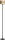 Stehlampe Stoff Schwarz Sandfarben E27 H:155 cm