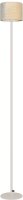 Stehlampe blendarm Stoff Perlwei&szlig; Ecru E27 H:155 cm