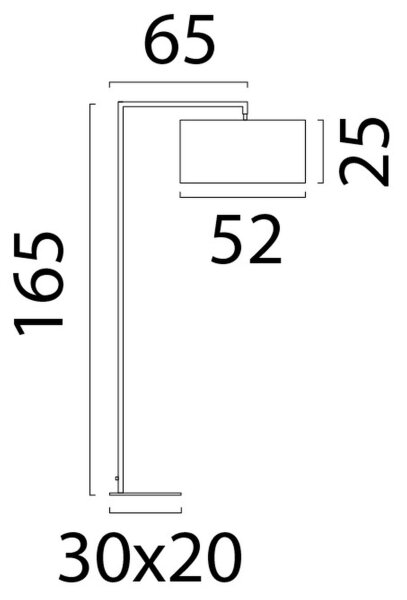 Stehlampe Stoff Metall Beige Sandfarben E27 B:52 cm