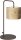 Tischlampe blendarm Stoff Kakao E27 B:17,5 cm rund