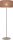 Stehleuchte Stoff Beige Natur E27 H:131 cm Leinenoptik