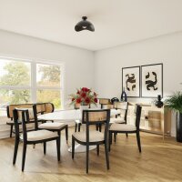 Hängelampe blendarm Aluminium Schwarz E27 Ø30...