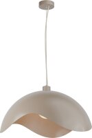 H&auml;ngelampe blendarm Beige Aluminium E27 B:60 cm Modern