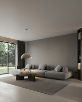 Hängelampe blendarm Beige Aluminium E27 B:60 cm Modern