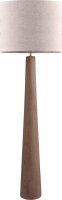 Stehlampe Holz Stoffschirm Natur Beige E27 H:173 cm